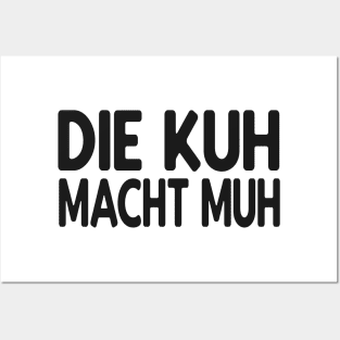 Kuh lustiger Spruch Posters and Art